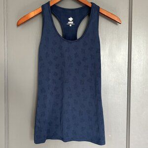 Rabbit Bunny Hop Tank Top Mesh Racerback Singlet Navy Blue Women's XS Running
